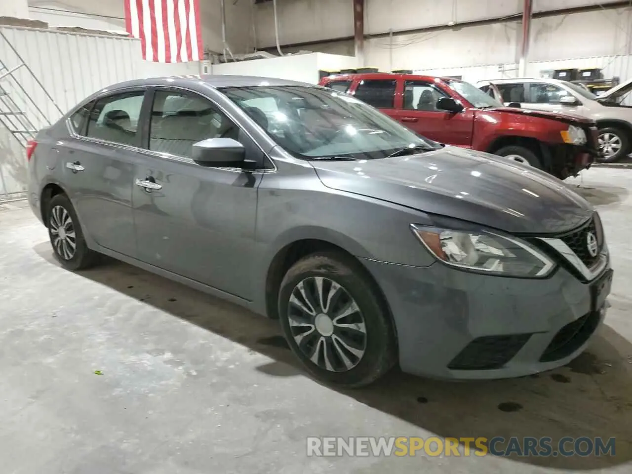 4 Photograph of a damaged car 3N1AB7AP5KY378684 NISSAN SENTRA 2019
