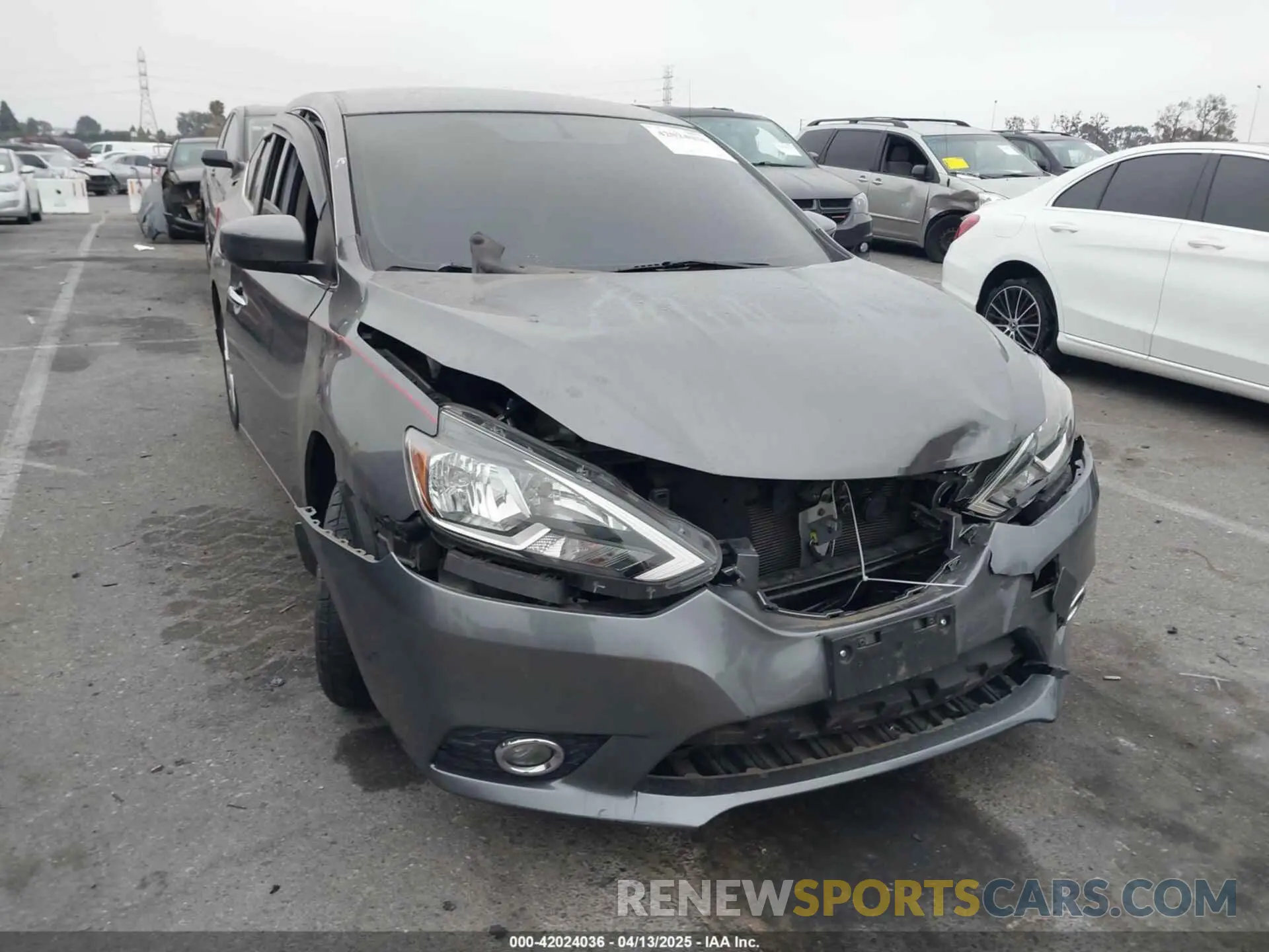 1 Photograph of a damaged car 3N1AB7AP5KY406158 NISSAN SENTRA 2019
