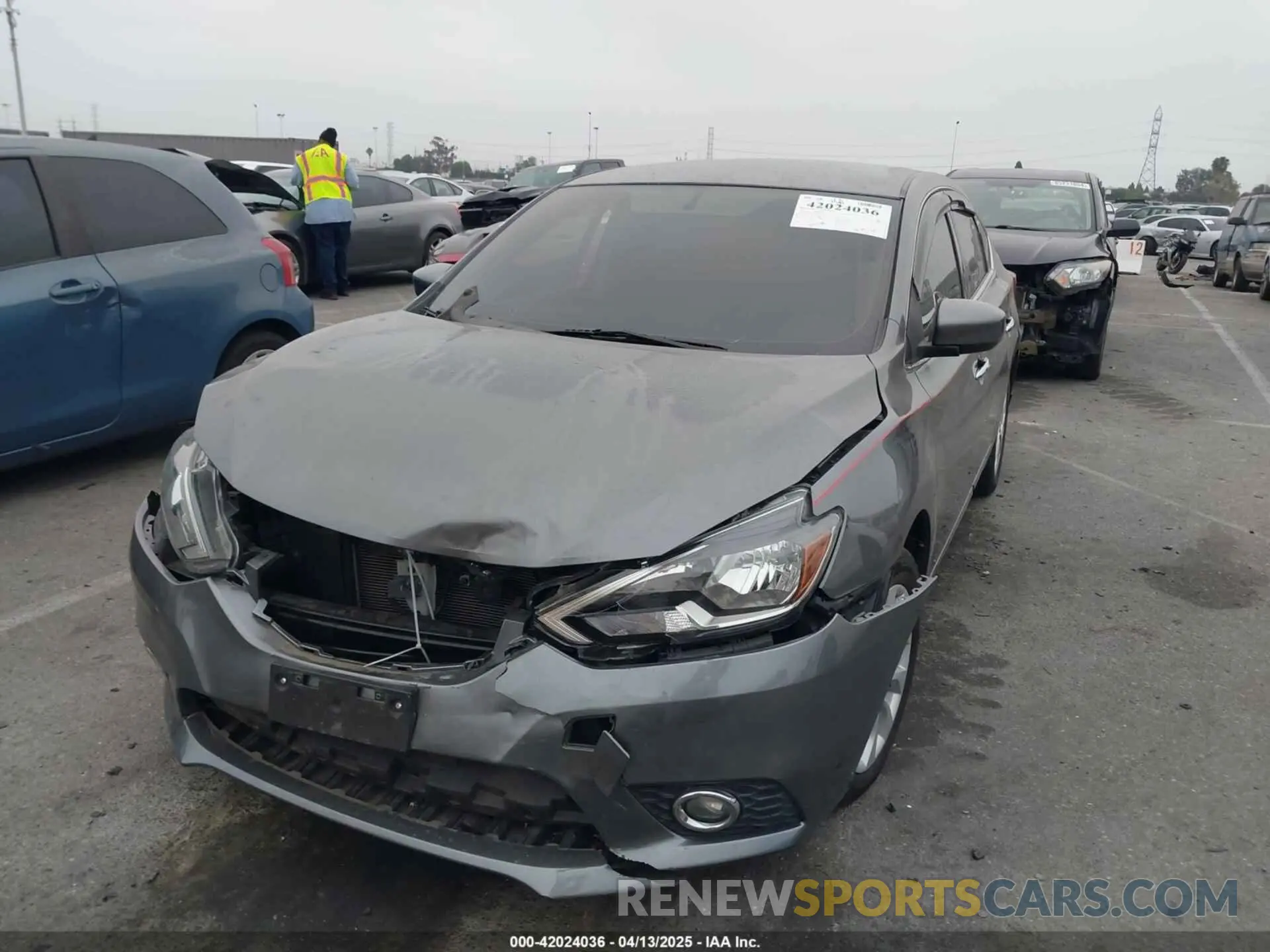 2 Photograph of a damaged car 3N1AB7AP5KY406158 NISSAN SENTRA 2019