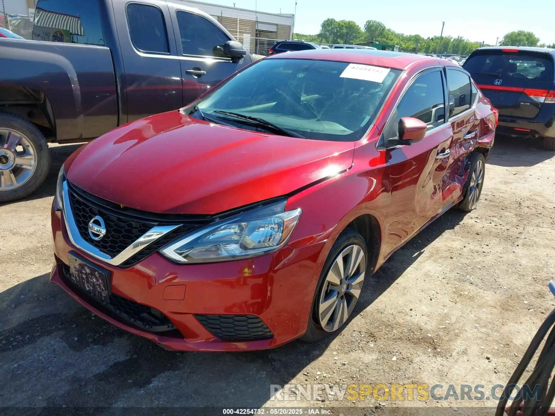 2 Photograph of a damaged car 3N1AB7AP5KY442075 NISSAN SENTRA 2019