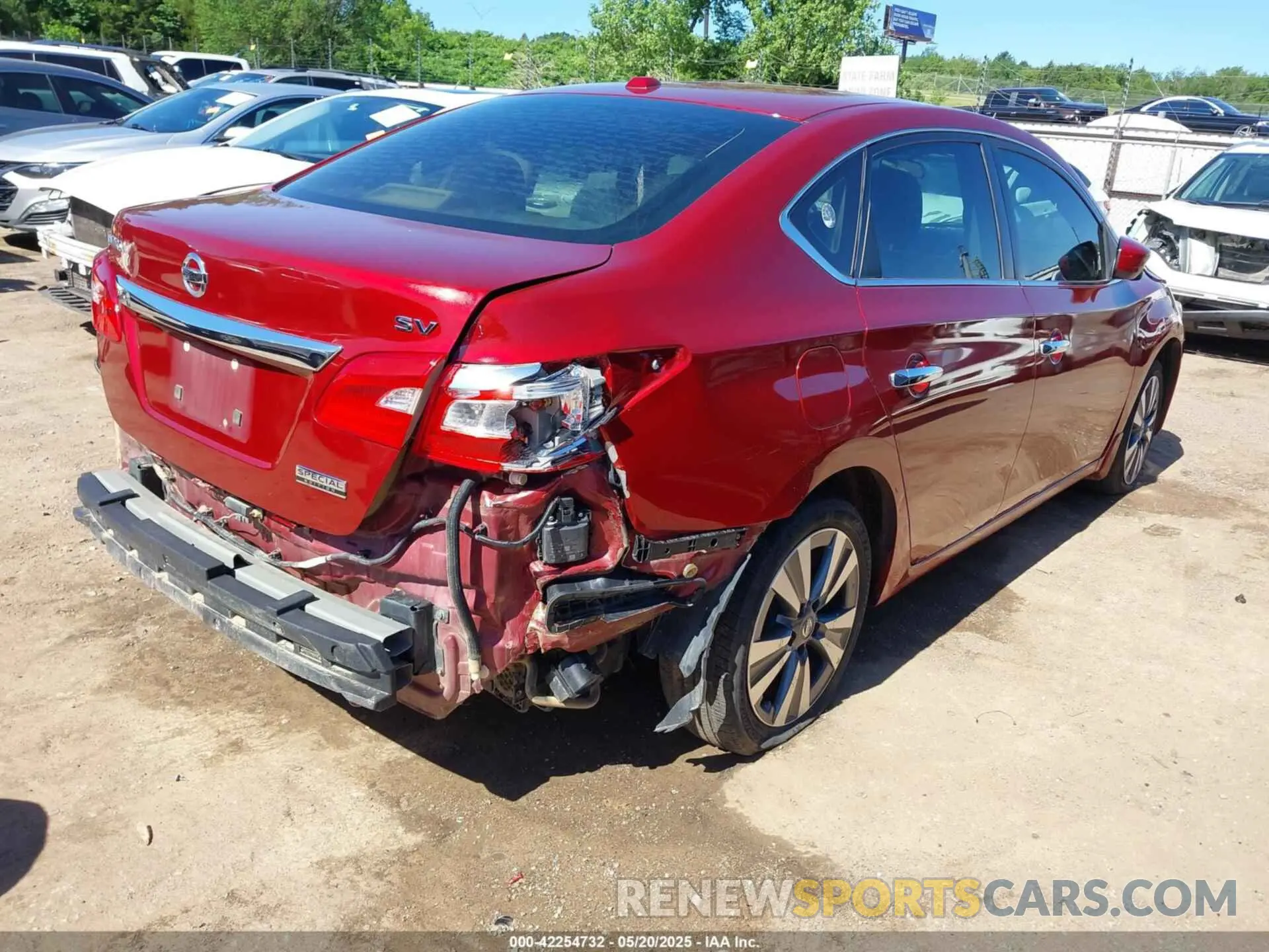 4 Photograph of a damaged car 3N1AB7AP5KY442075 NISSAN SENTRA 2019