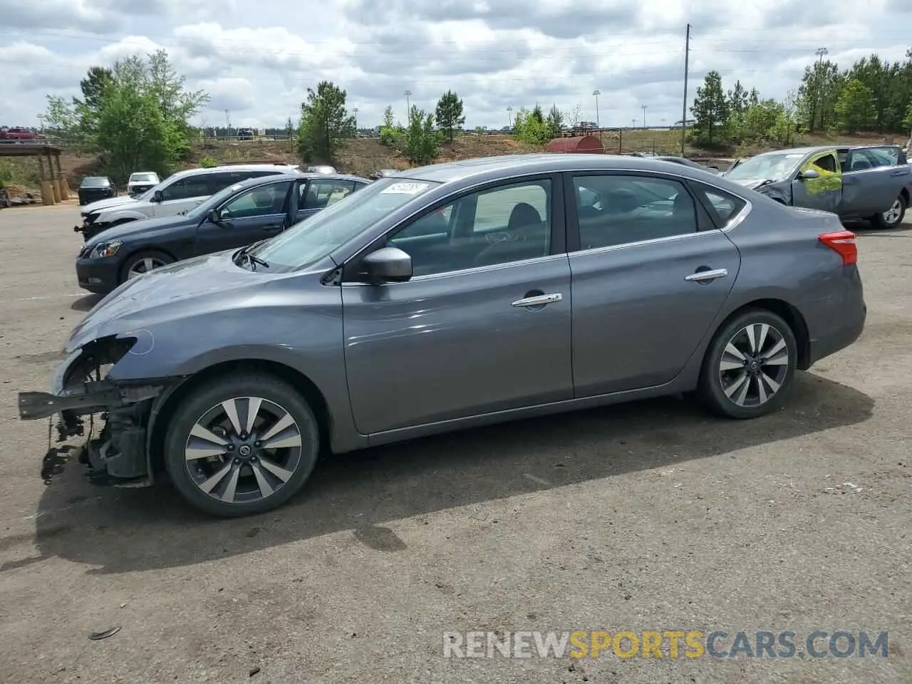 1 Photograph of a damaged car 3N1AB7AP5KY444702 NISSAN SENTRA 2019