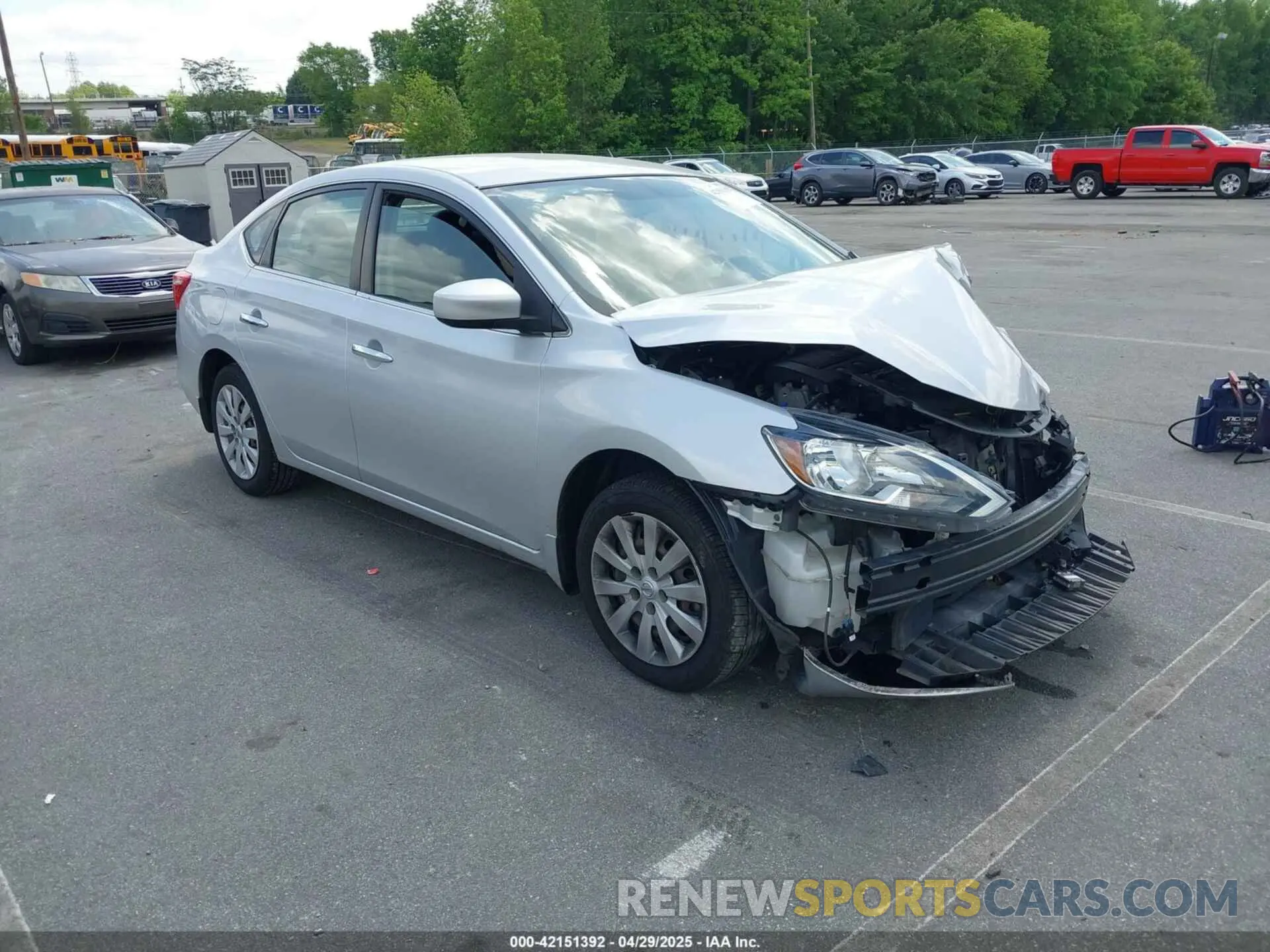 1 Photograph of a damaged car 3N1AB7AP6KY205658 NISSAN SENTRA 2019