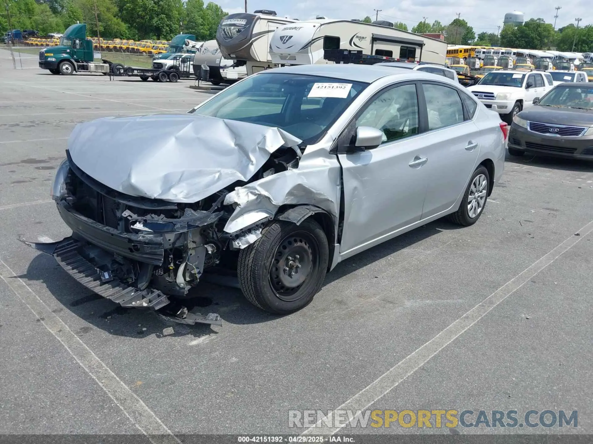 2 Photograph of a damaged car 3N1AB7AP6KY205658 NISSAN SENTRA 2019