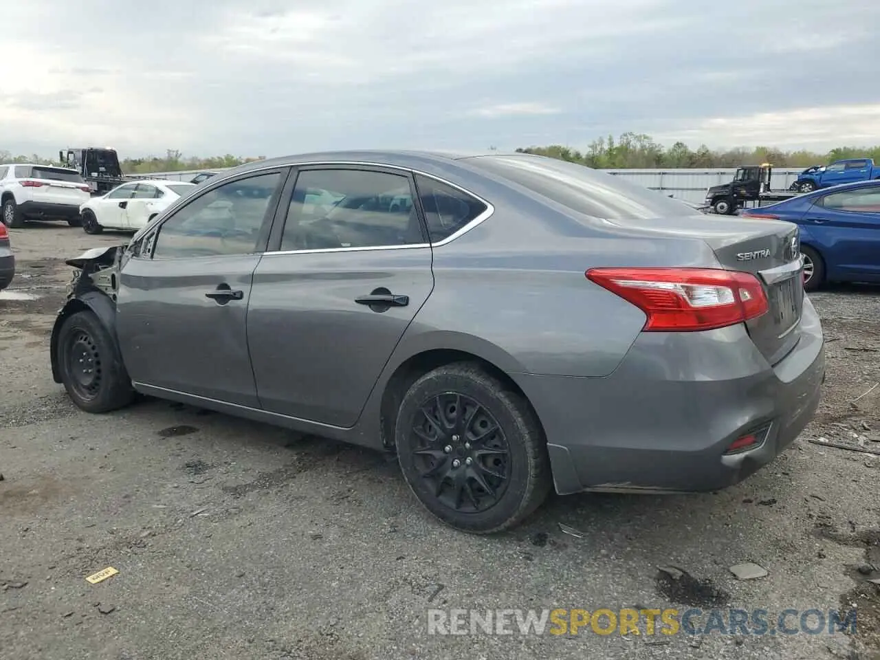 2 Photograph of a damaged car 3N1AB7AP6KY224923 NISSAN SENTRA 2019