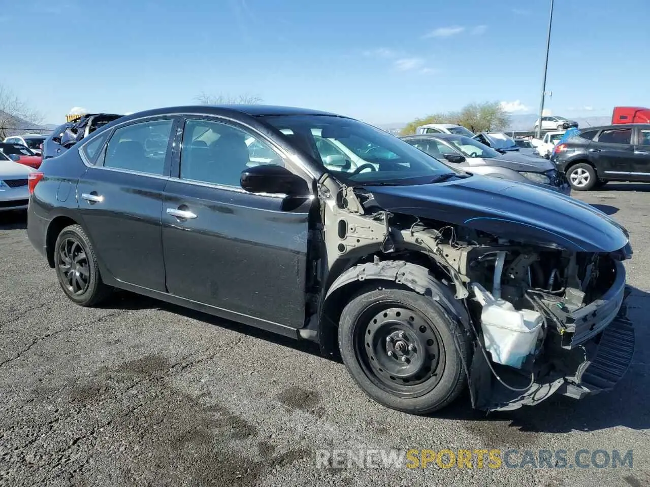 4 Photograph of a damaged car 3N1AB7AP6KY239390 NISSAN SENTRA 2019