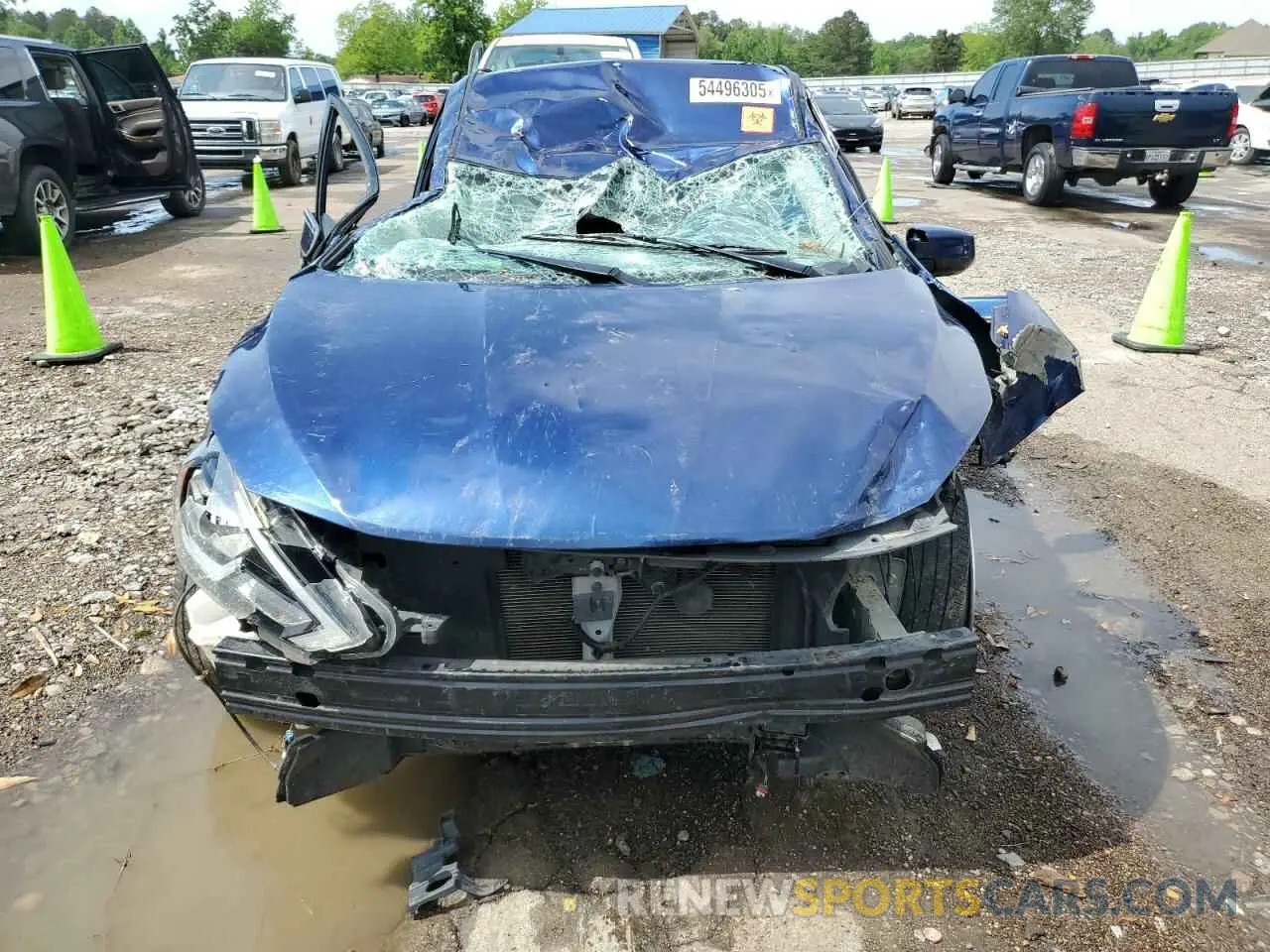 5 Photograph of a damaged car 3N1AB7AP6KY256271 NISSAN SENTRA 2019