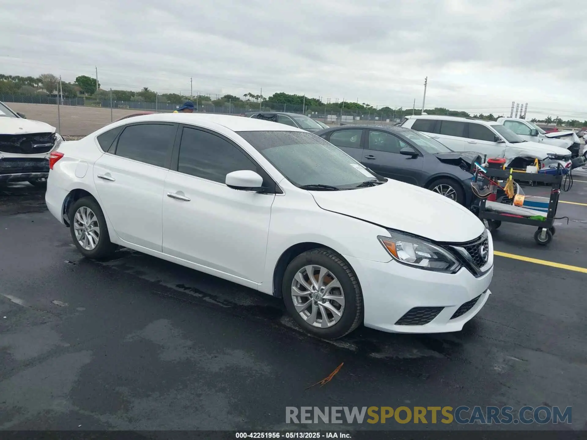1 Photograph of a damaged car 3N1AB7AP6KY261454 NISSAN SENTRA 2019