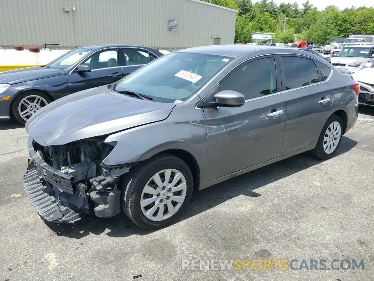 1 Photograph of a damaged car 3N1AB7AP6KY292526 NISSAN SENTRA 2019
