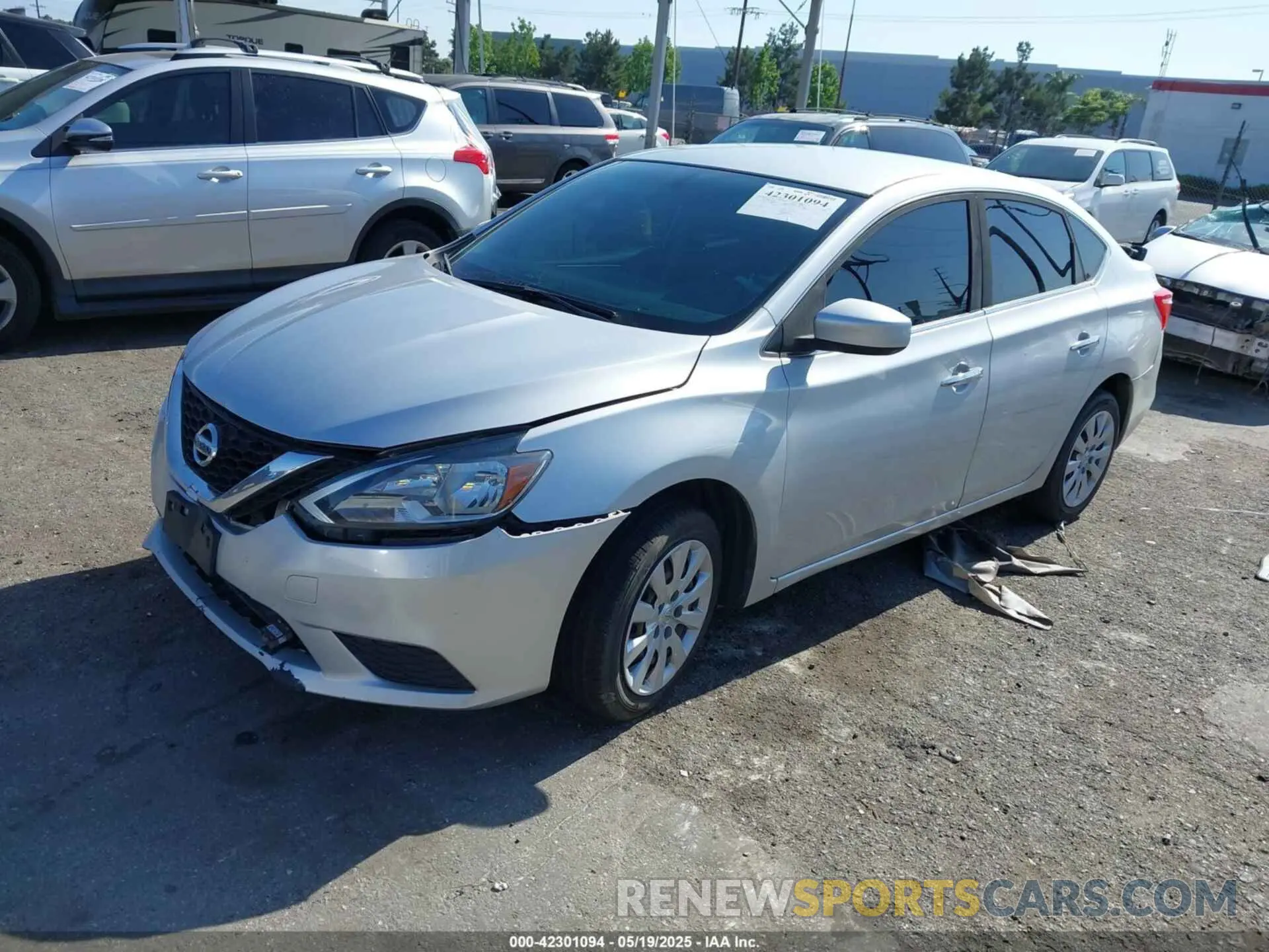 2 Photograph of a damaged car 3N1AB7AP6KY358590 NISSAN SENTRA 2019