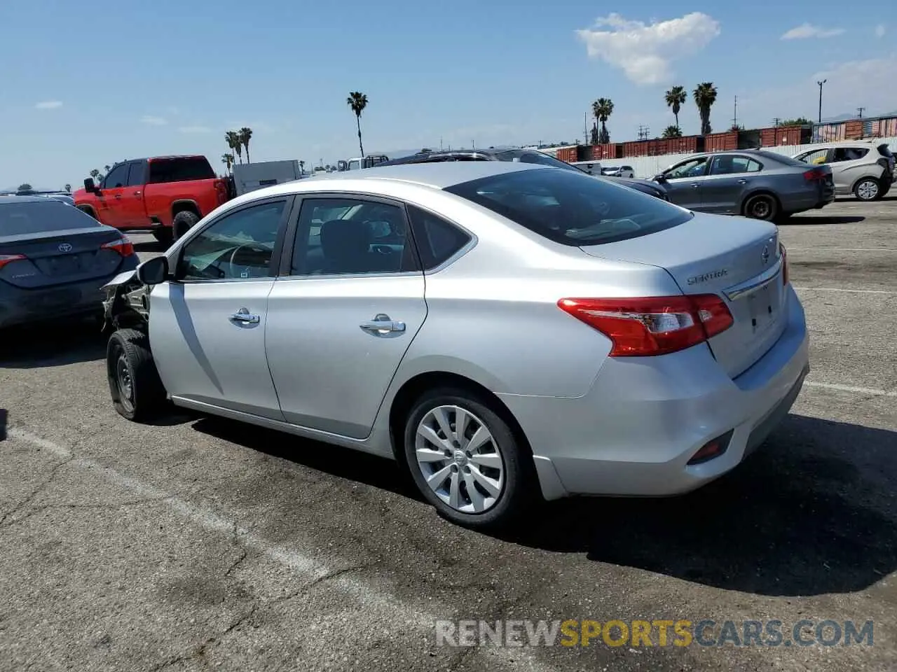 2 Photograph of a damaged car 3N1AB7AP6KY428010 NISSAN SENTRA 2019