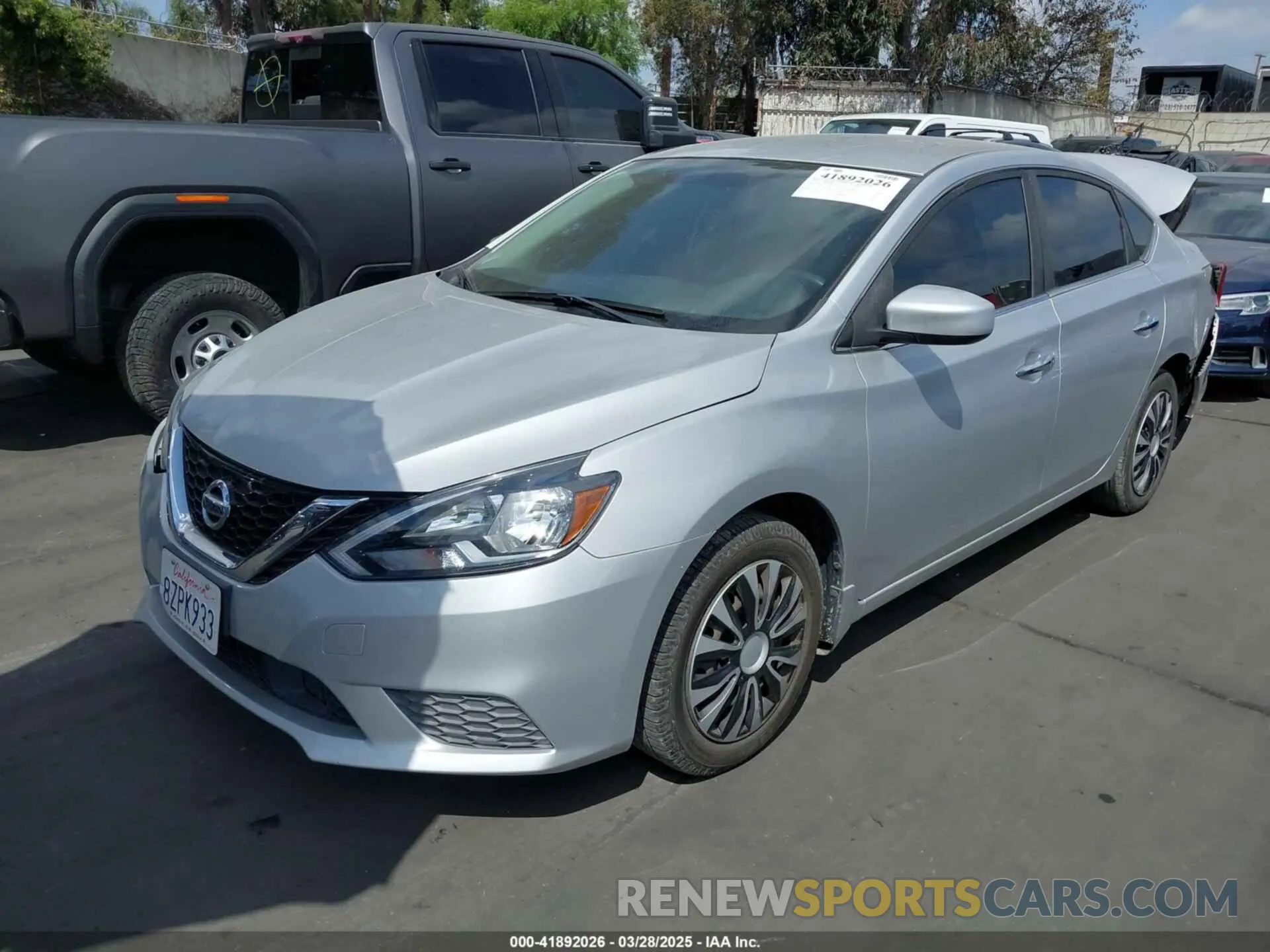 2 Photograph of a damaged car 3N1AB7AP6KY432493 NISSAN SENTRA 2019