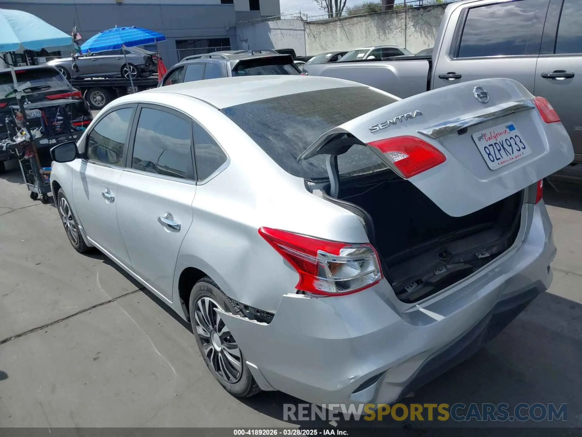 3 Photograph of a damaged car 3N1AB7AP6KY432493 NISSAN SENTRA 2019