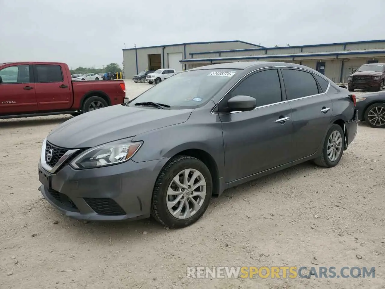 1 Photograph of a damaged car 3N1AB7AP7KL605290 NISSAN SENTRA 2019