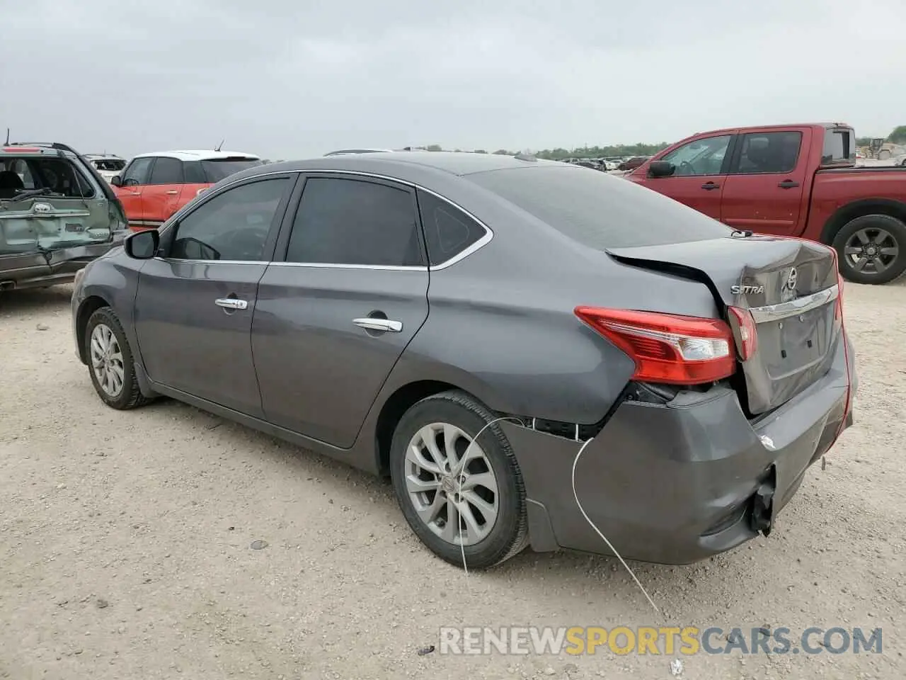2 Photograph of a damaged car 3N1AB7AP7KL605290 NISSAN SENTRA 2019