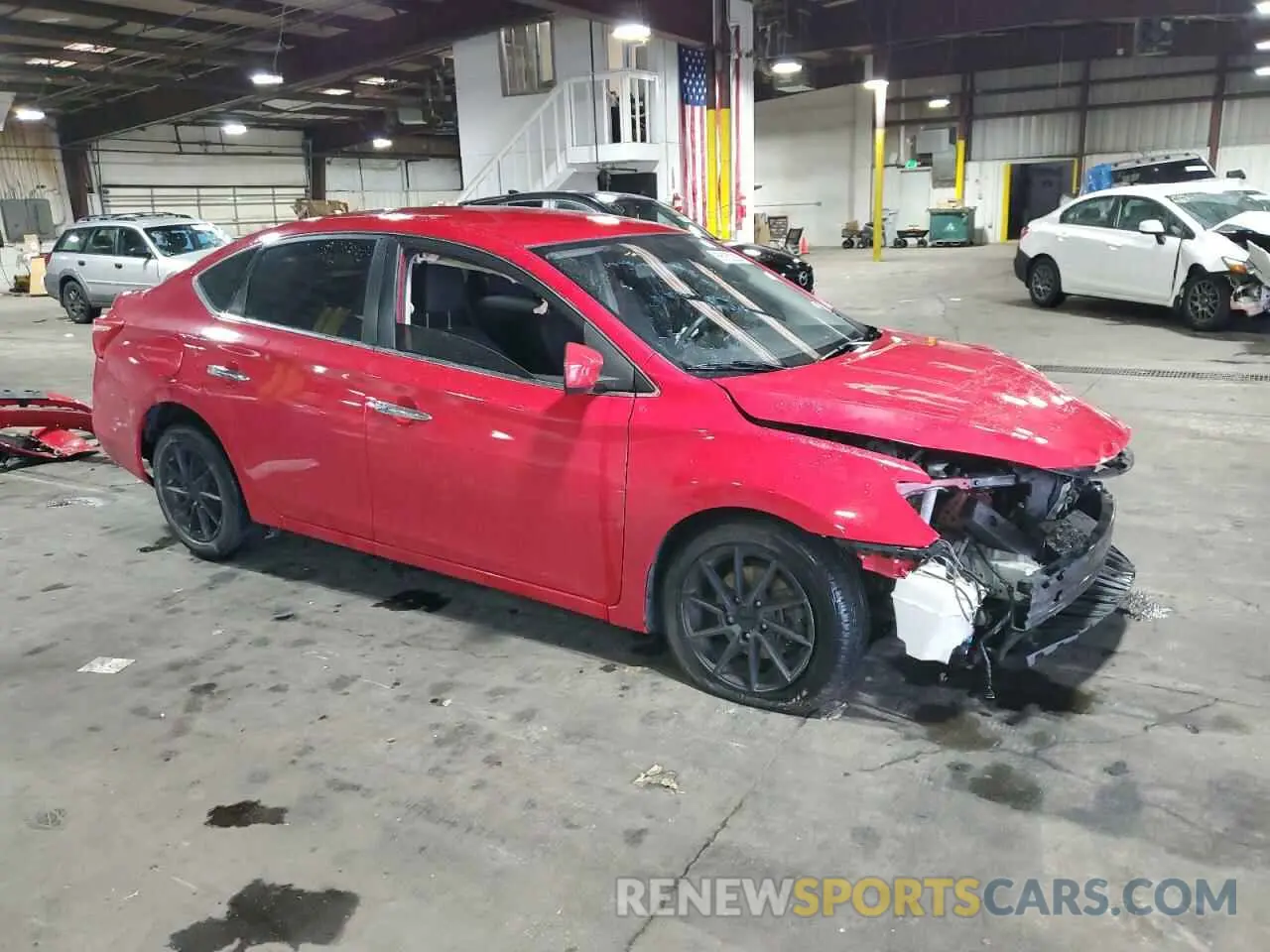 4 Photograph of a damaged car 3N1AB7AP7KL606116 NISSAN SENTRA 2019