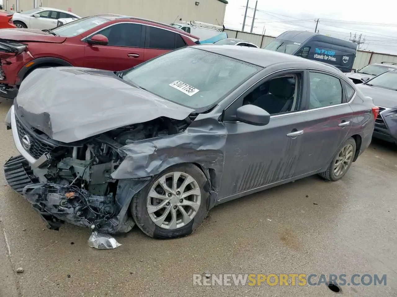 1 Photograph of a damaged car 3N1AB7AP7KY210027 NISSAN SENTRA 2019