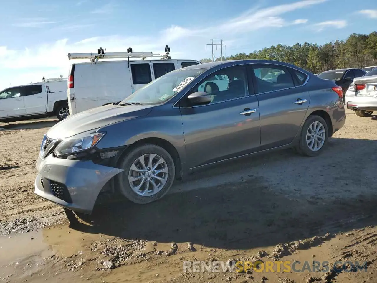 1 Photograph of a damaged car 3N1AB7AP7KY210383 NISSAN SENTRA 2019