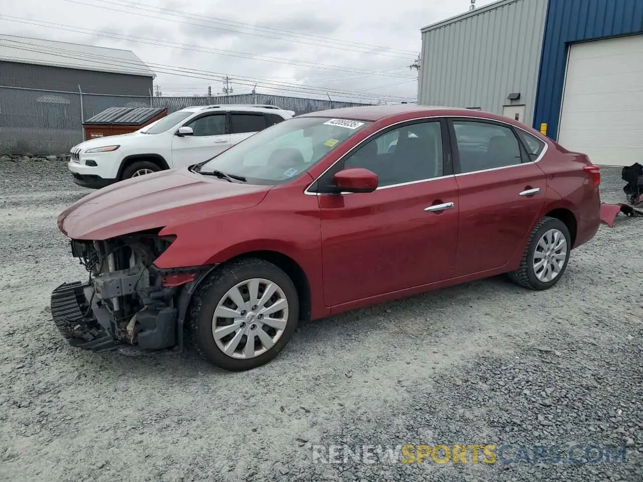 1 Photograph of a damaged car 3N1AB7AP7KY216975 NISSAN SENTRA 2019