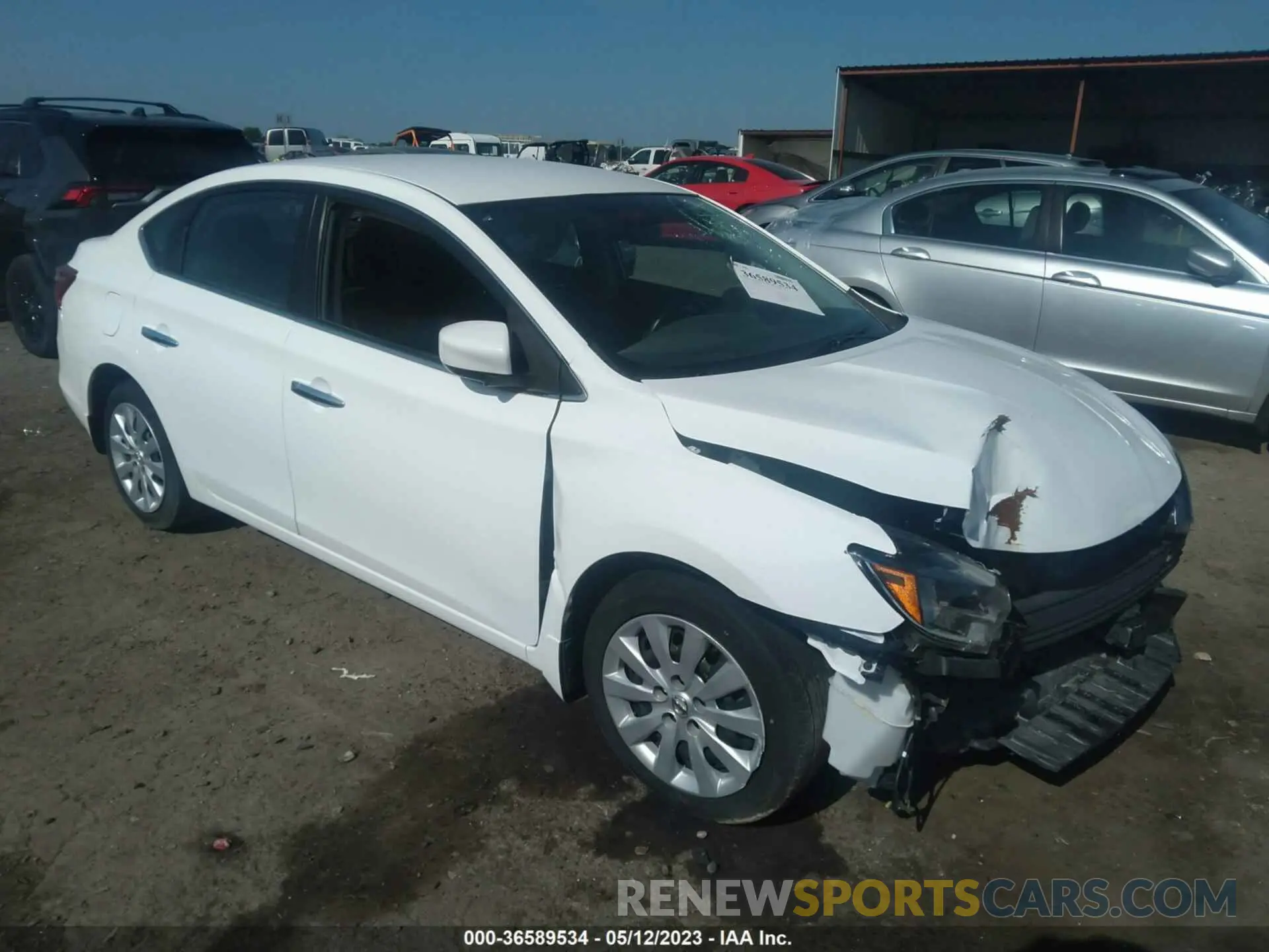 1 Photograph of a damaged car 3N1AB7AP7KY221674 NISSAN SENTRA 2019