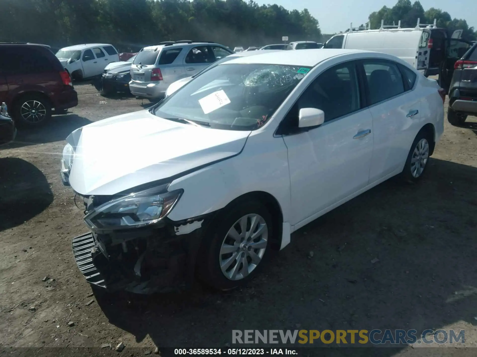 2 Photograph of a damaged car 3N1AB7AP7KY221674 NISSAN SENTRA 2019