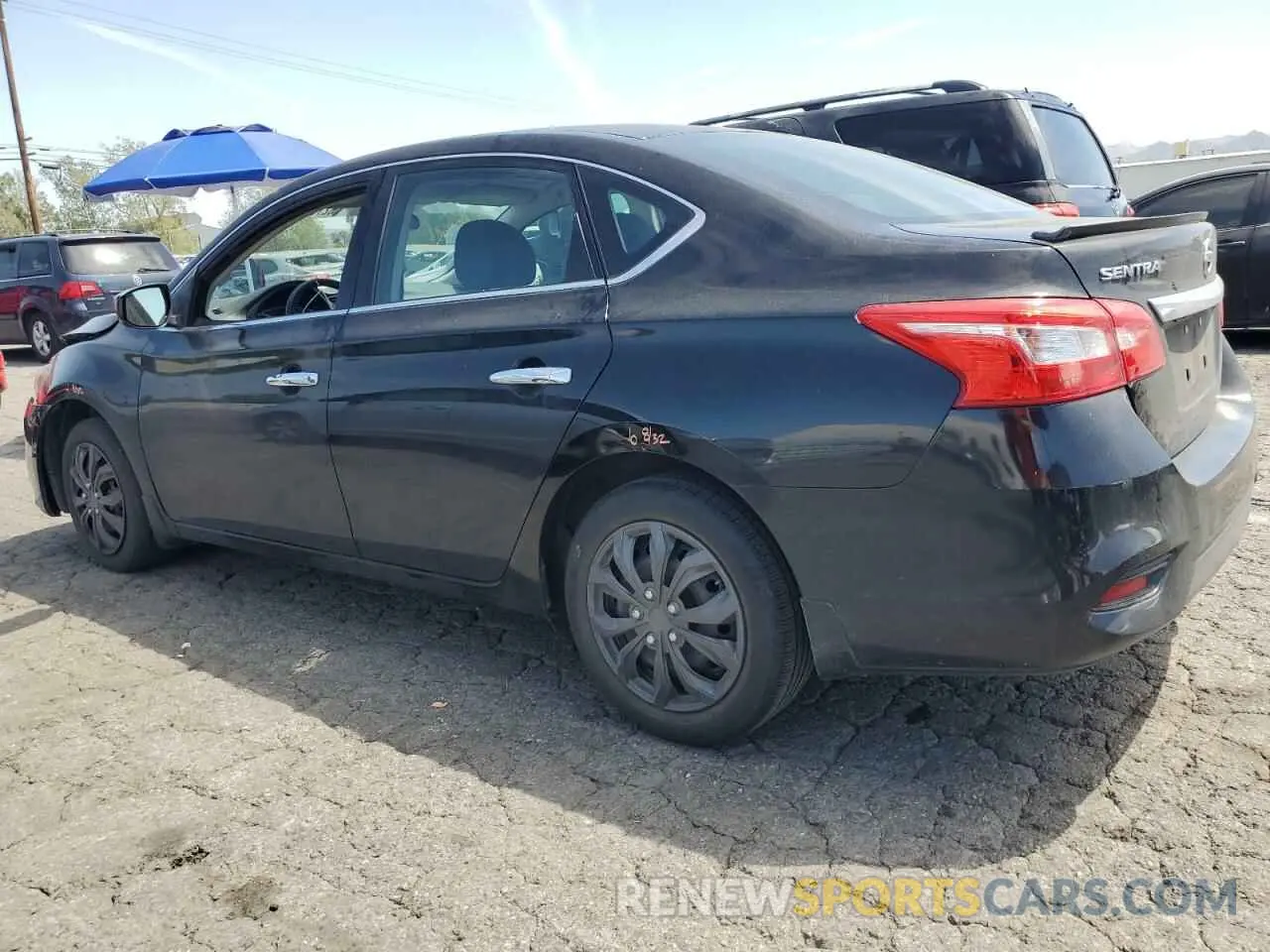 2 Photograph of a damaged car 3N1AB7AP7KY224364 NISSAN SENTRA 2019