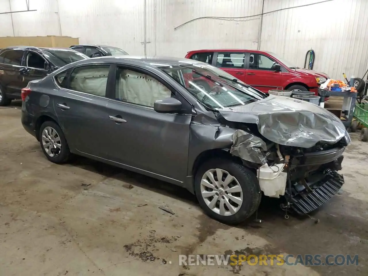 4 Photograph of a damaged car 3N1AB7AP7KY259308 NISSAN SENTRA 2019