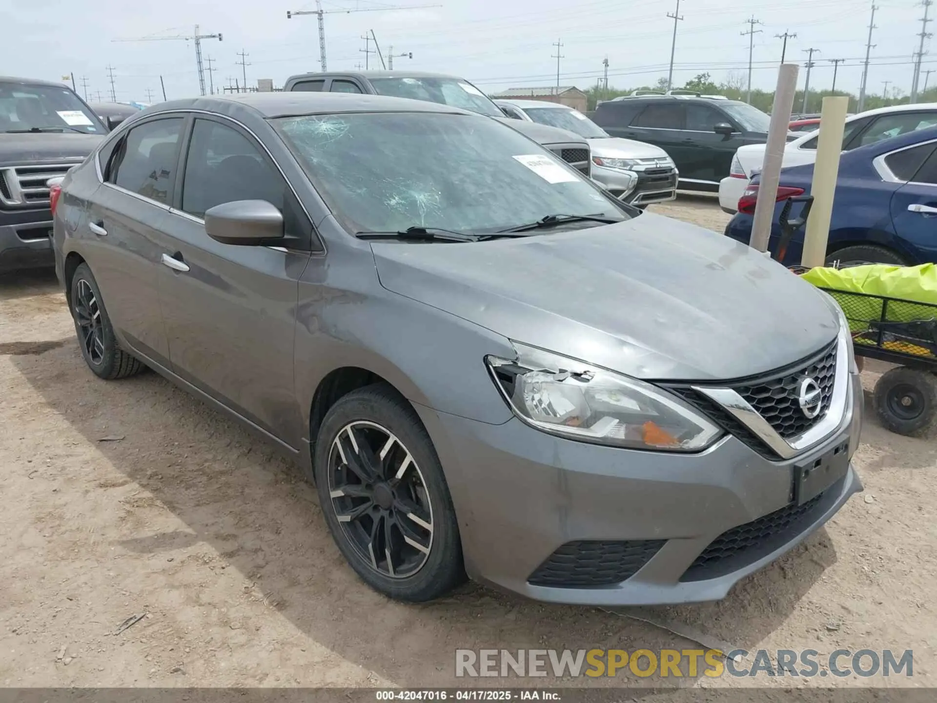 1 Photograph of a damaged car 3N1AB7AP7KY270910 NISSAN SENTRA 2019