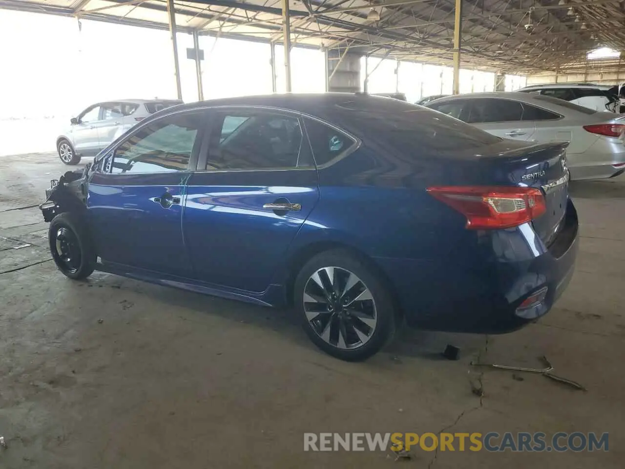 2 Photograph of a damaged car 3N1AB7AP7KY346593 NISSAN SENTRA 2019