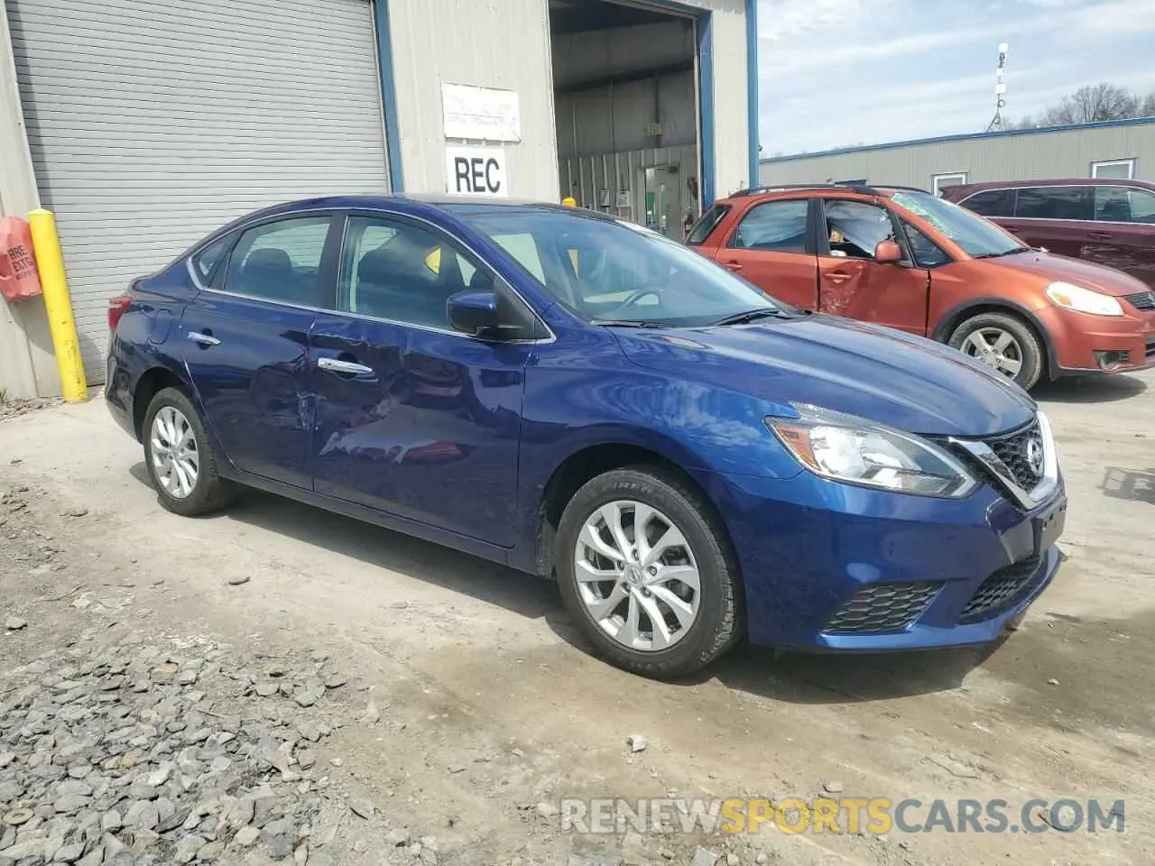 4 Photograph of a damaged car 3N1AB7AP7KY365886 NISSAN SENTRA 2019