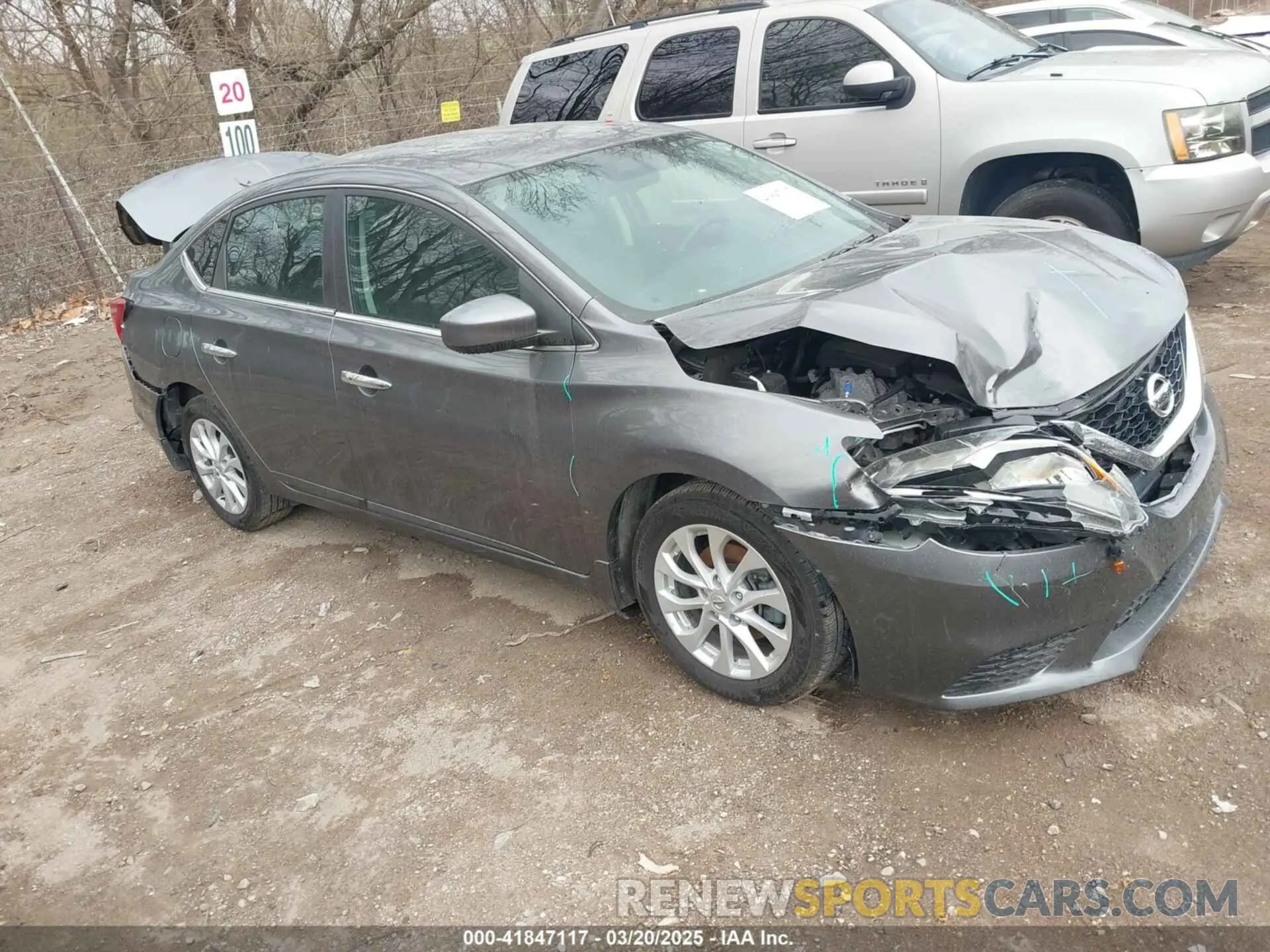 1 Photograph of a damaged car 3N1AB7AP7KY388522 NISSAN SENTRA 2019