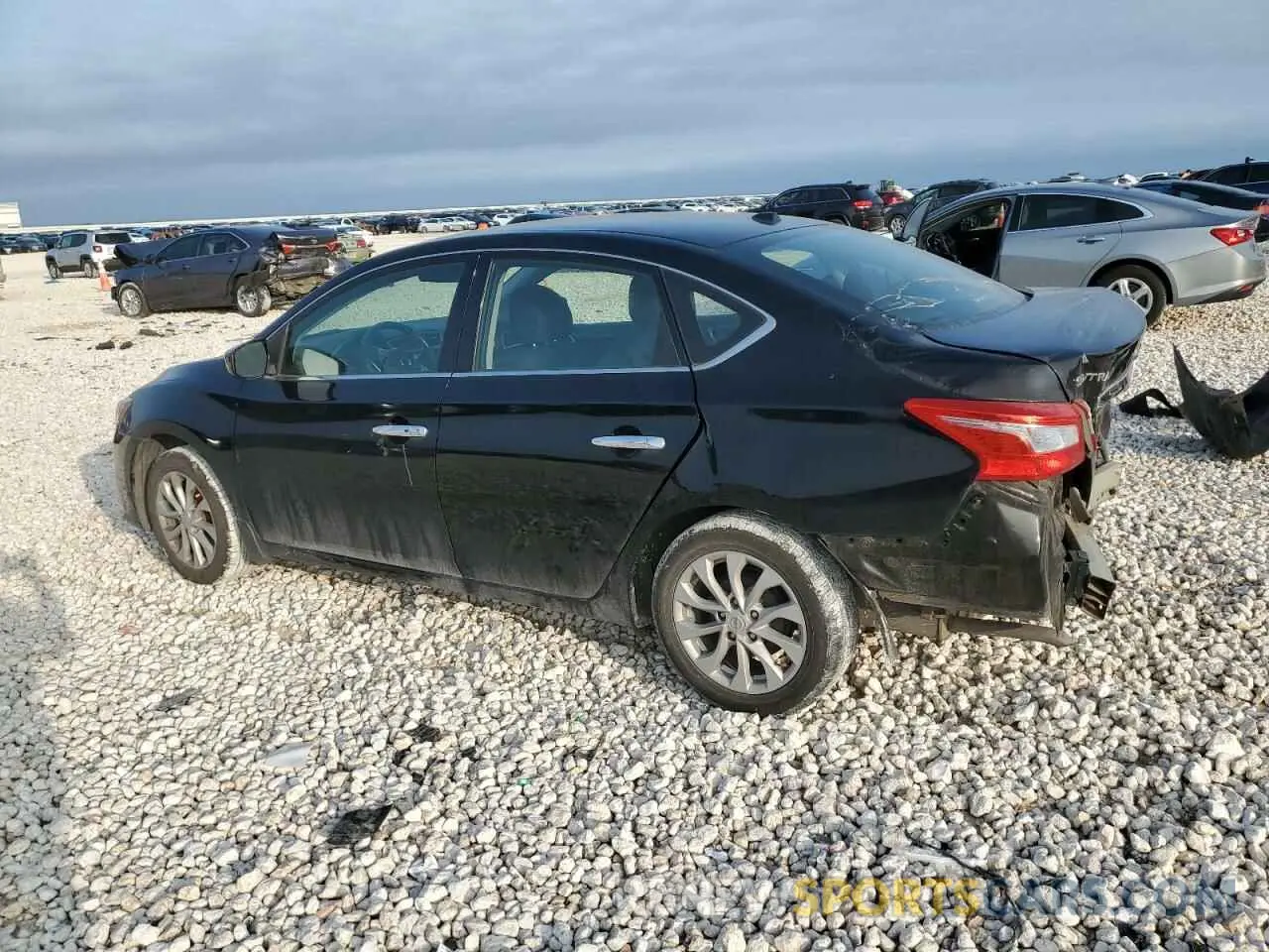 2 Photograph of a damaged car 3N1AB7AP8KL604679 NISSAN SENTRA 2019