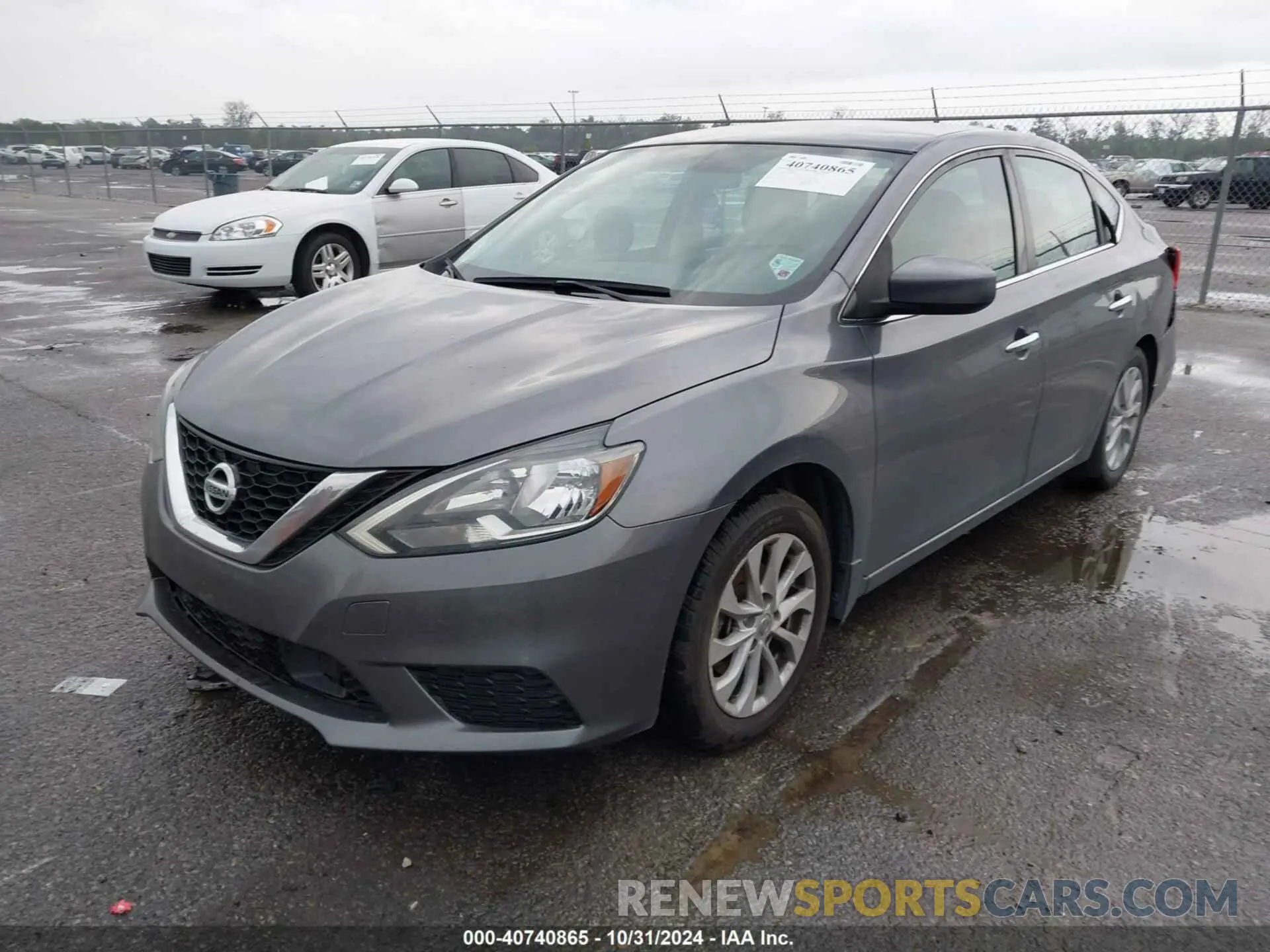 2 Photograph of a damaged car 3N1AB7AP8KL606786 NISSAN SENTRA 2019