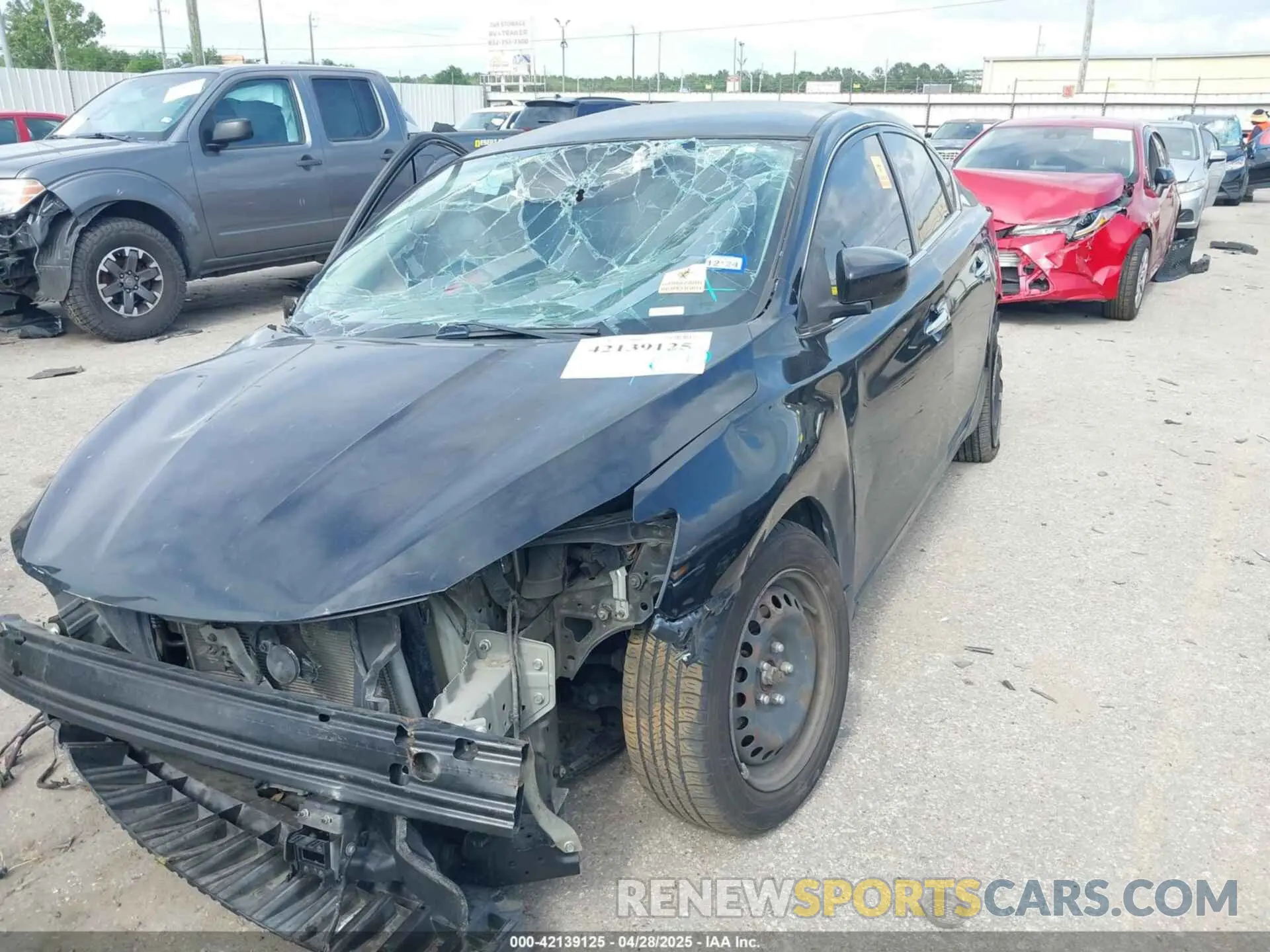 2 Photograph of a damaged car 3N1AB7AP8KY220999 NISSAN SENTRA 2019