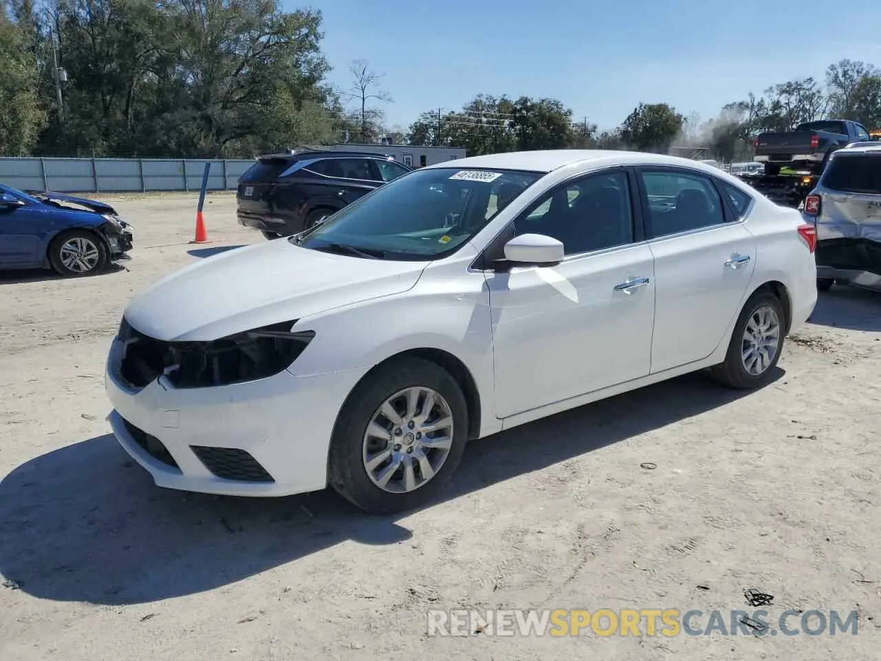 1 Photograph of a damaged car 3N1AB7AP8KY225667 NISSAN SENTRA 2019