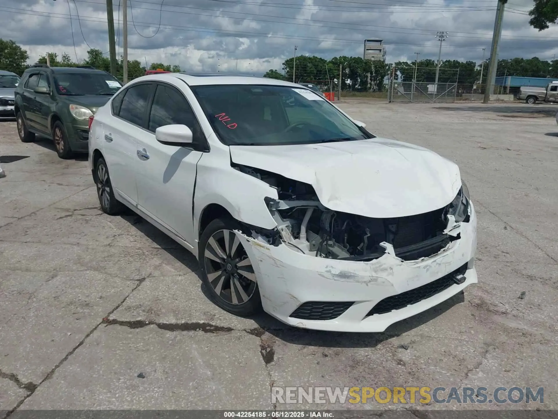 1 Photograph of a damaged car 3N1AB7AP8KY225975 NISSAN SENTRA 2019