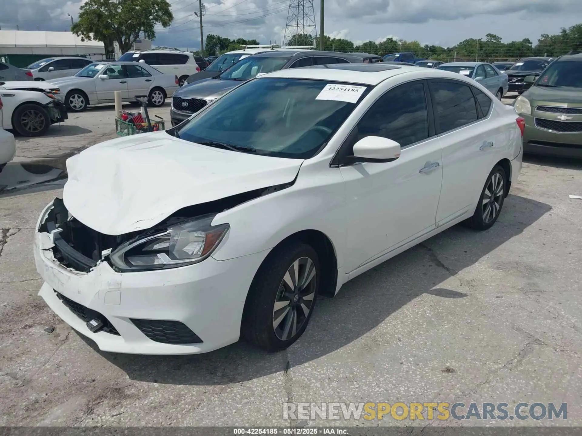 2 Photograph of a damaged car 3N1AB7AP8KY225975 NISSAN SENTRA 2019