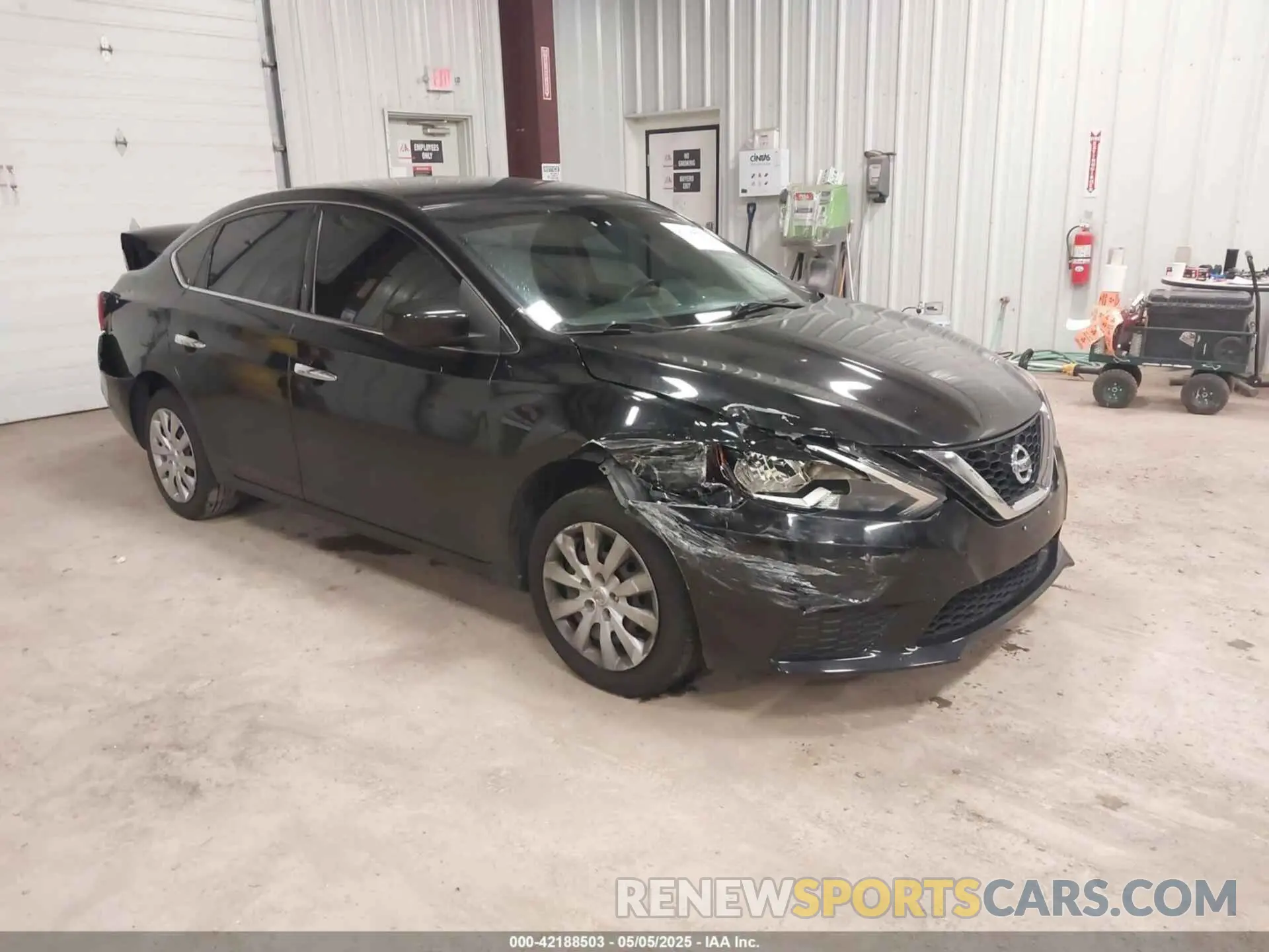 1 Photograph of a damaged car 3N1AB7AP8KY227726 NISSAN SENTRA 2019
