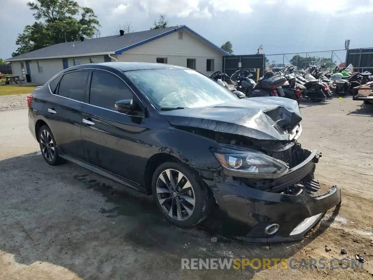 4 Photograph of a damaged car 3N1AB7AP8KY302893 NISSAN SENTRA 2019