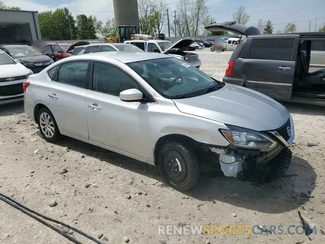 4 Фотография поврежденного автомобиля 3N1AB7AP8KY309049 NISSAN SENTRA 2019