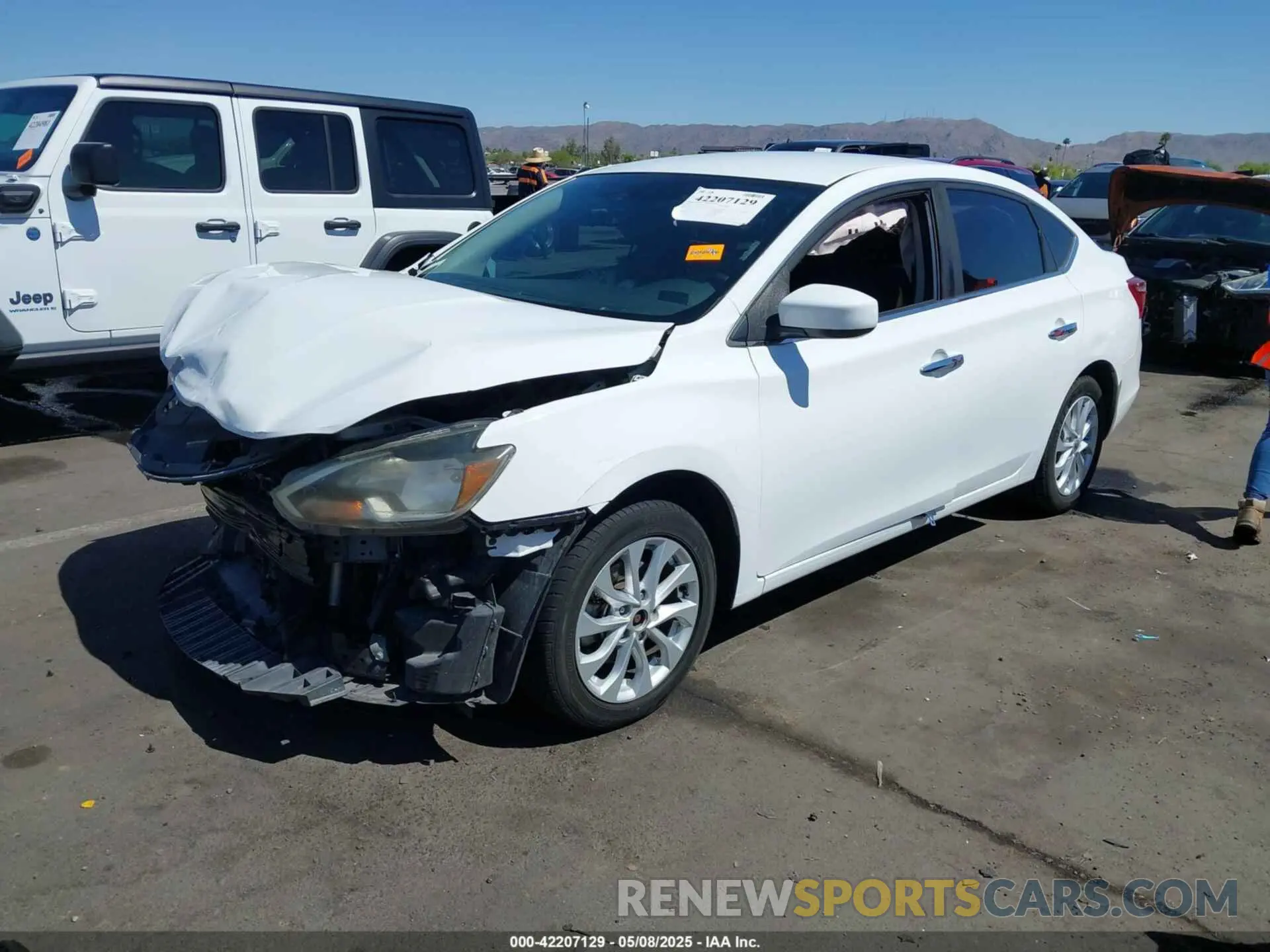 2 Фотография поврежденного автомобиля 3N1AB7AP8KY323629 NISSAN SENTRA 2019