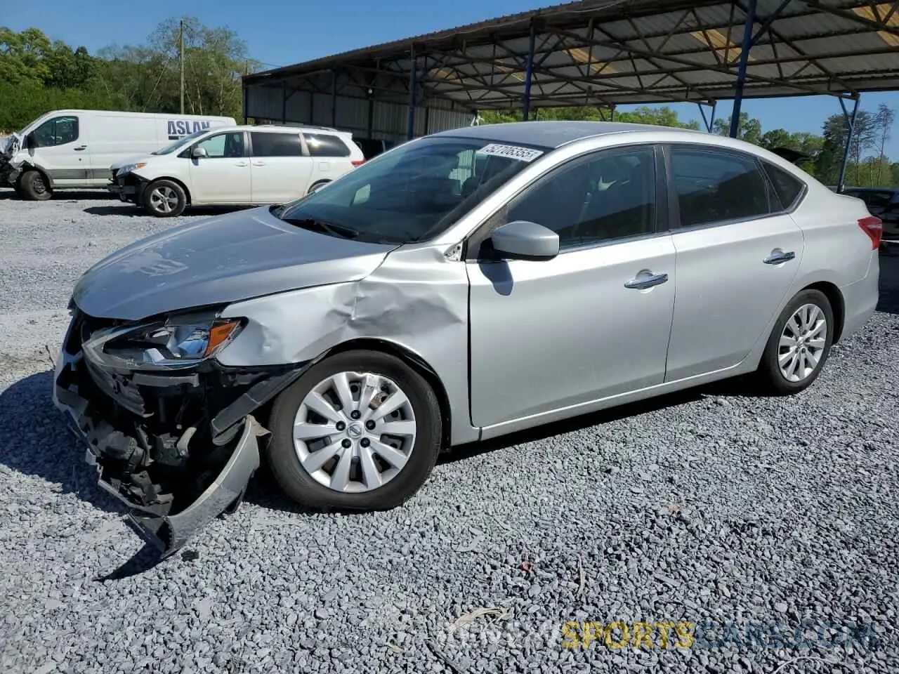1 Фотография поврежденного автомобиля 3N1AB7AP8KY355397 NISSAN SENTRA 2019