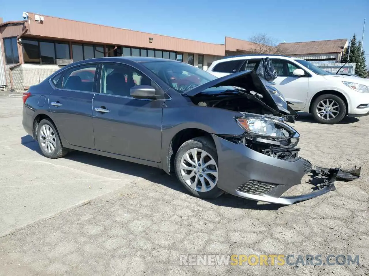 4 Photograph of a damaged car 3N1AB7AP8KY374466 NISSAN SENTRA 2019