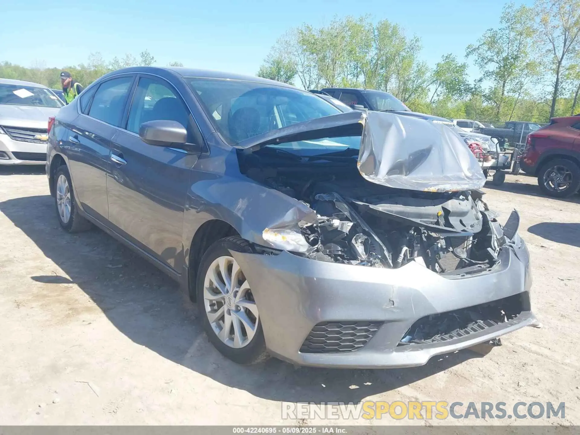 1 Photograph of a damaged car 3N1AB7AP8KY441678 NISSAN SENTRA 2019