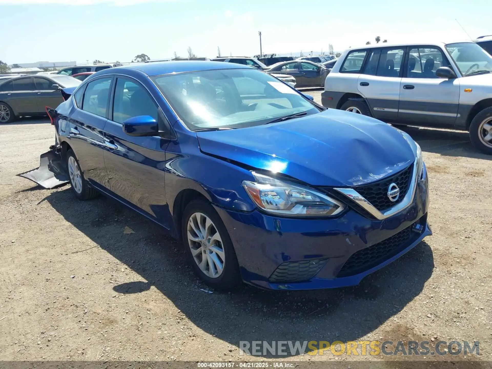 1 Photograph of a damaged car 3N1AB7AP8KY454026 NISSAN SENTRA 2019
