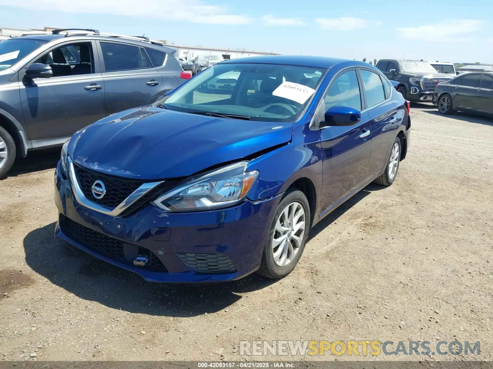 2 Photograph of a damaged car 3N1AB7AP8KY454026 NISSAN SENTRA 2019