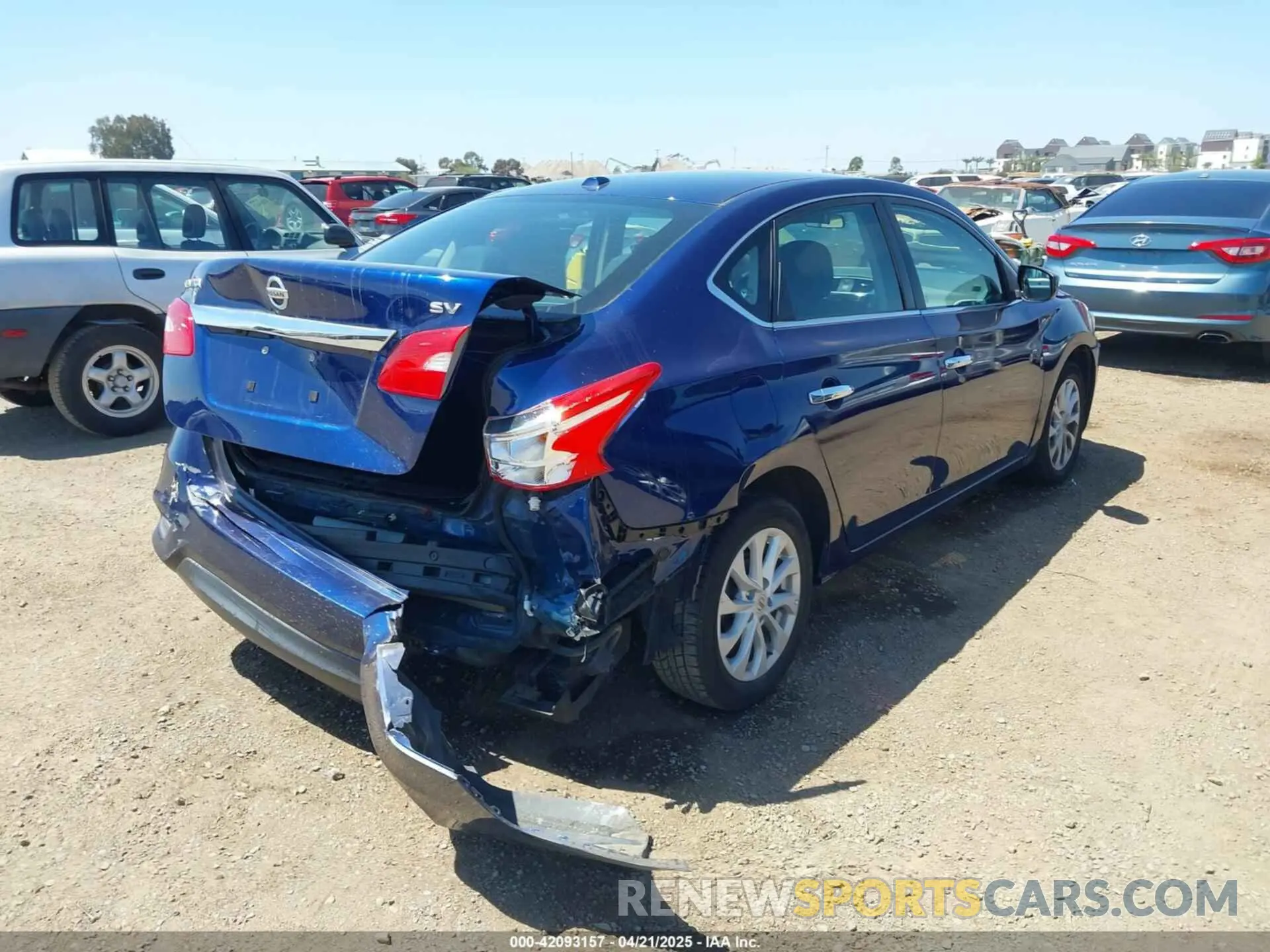 4 Photograph of a damaged car 3N1AB7AP8KY454026 NISSAN SENTRA 2019