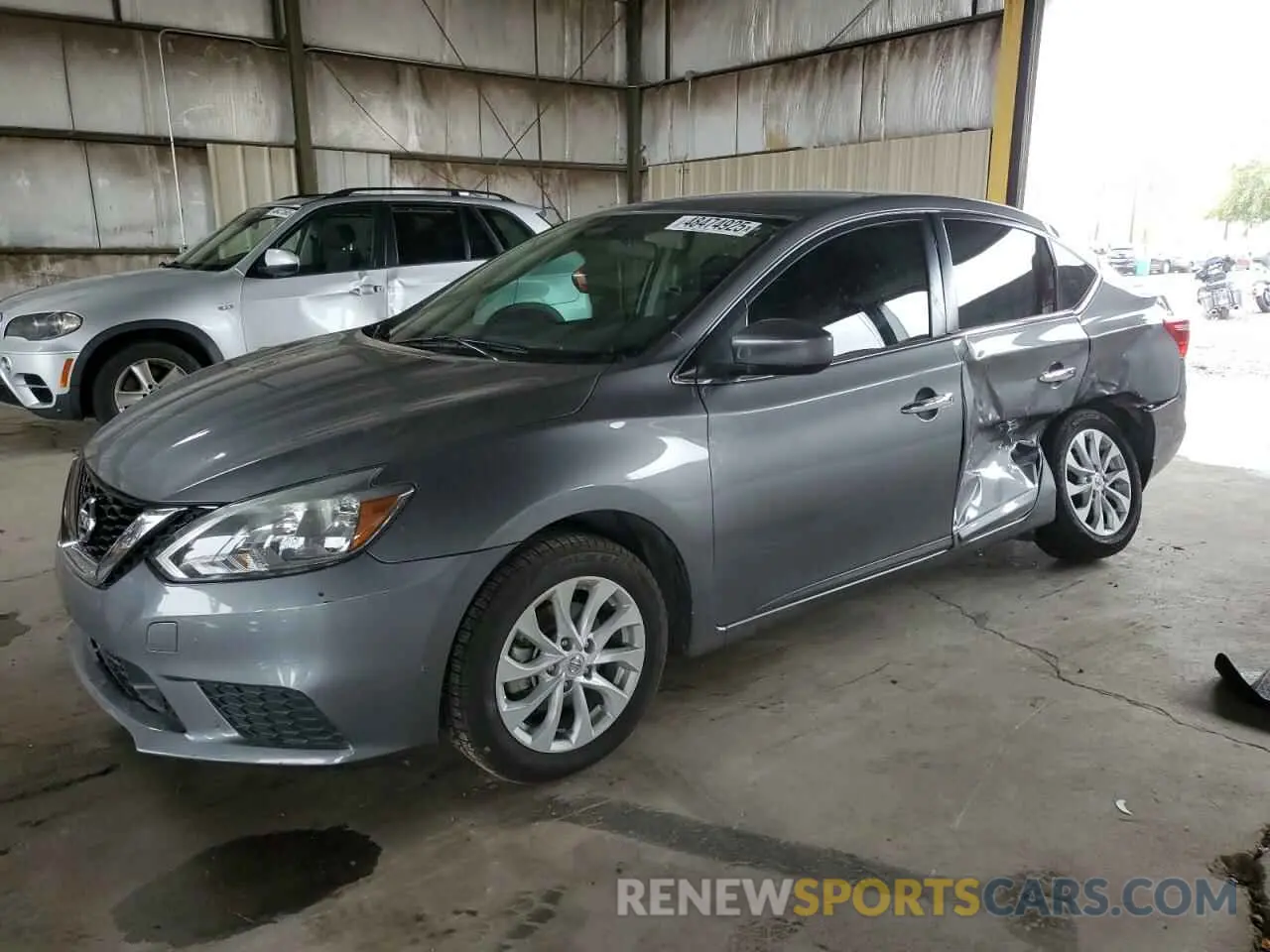 1 Photograph of a damaged car 3N1AB7AP9KY219229 NISSAN SENTRA 2019