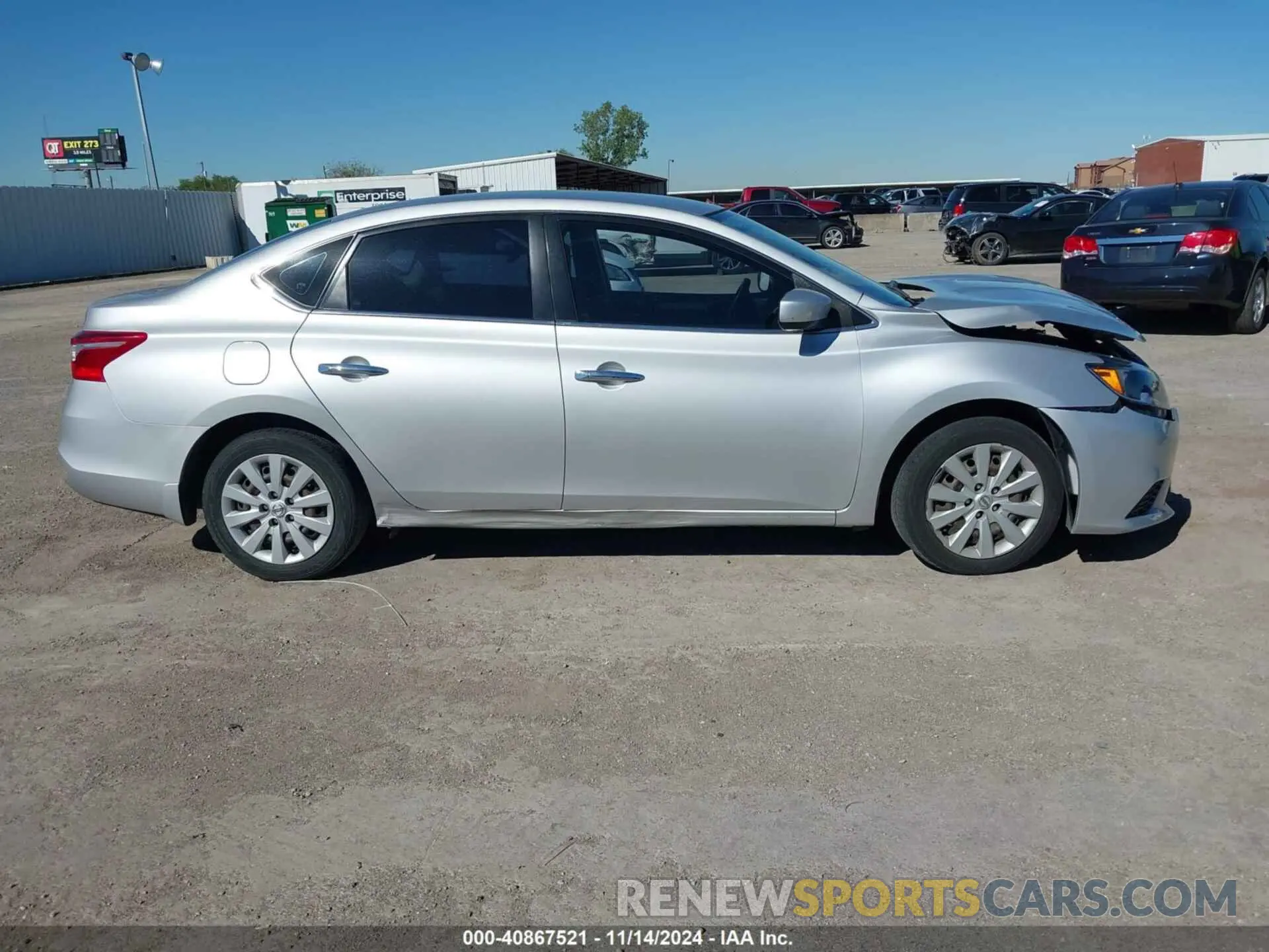 14 Фотография поврежденного автомобиля 3N1AB7AP9KY221451 NISSAN SENTRA 2019