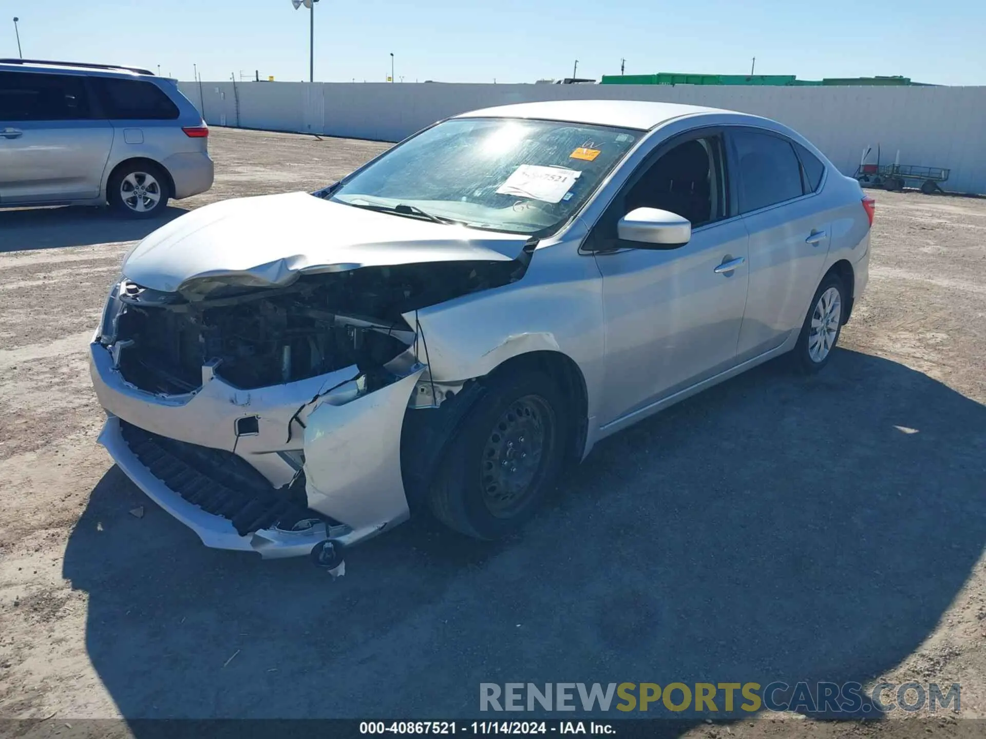 2 Фотография поврежденного автомобиля 3N1AB7AP9KY221451 NISSAN SENTRA 2019